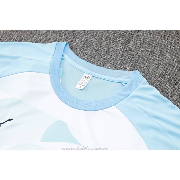Chandal del Manchester City Manga Corta 2024-2025 Azul - Pantalon Corto